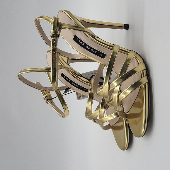 1062- Zara Basic Women's Heels Sandals Size 5.5 NWT - Picture 2 of 11